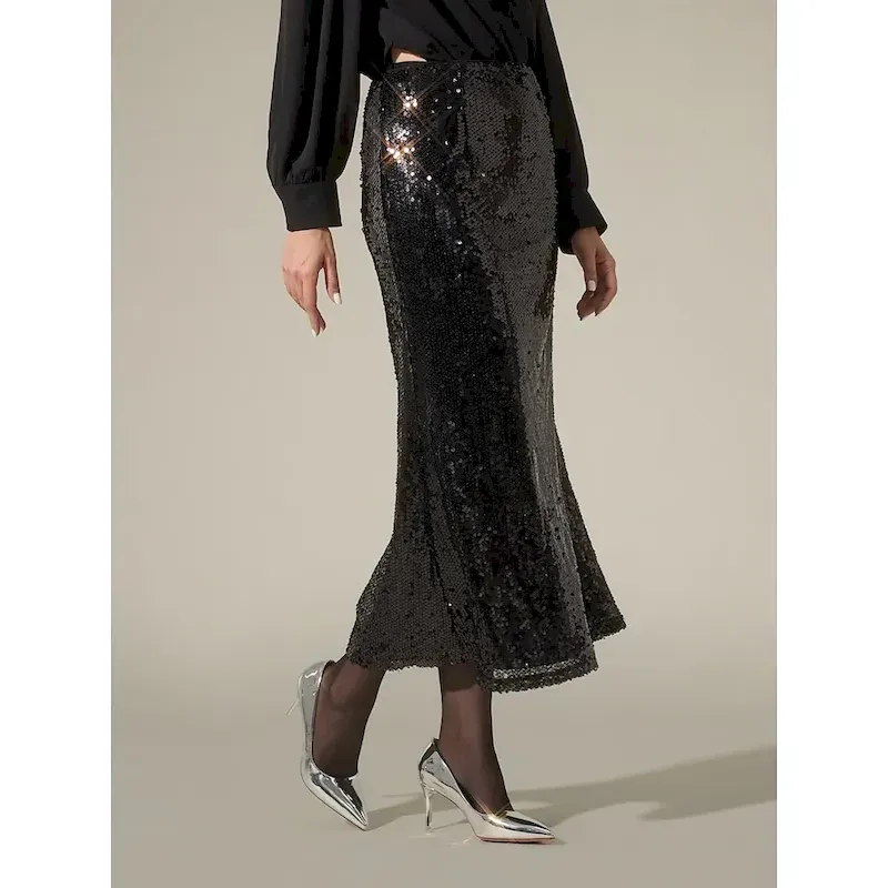 kgwytz1725434113063.webp Sequin Glitter Vintage Lined Party Midi Skirt - Image 1